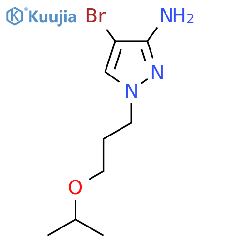 4-bromo-1-3-(propan-2-yloxy)propyl-1H-pyrazol-3-amine structure