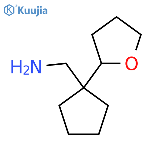 1-(oxolan-2-yl)cyclopentylmethanamine structure