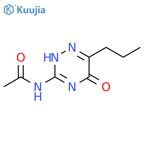 Acetamide, N-(2,5-dihydro-5-oxo-6-propyl-1,2,4-triazin-3-yl)- structure