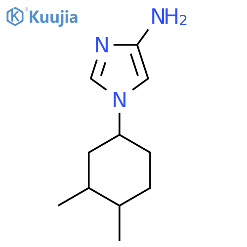1-(3,4-dimethylcyclohexyl)-1H-imidazol-4-amine structure