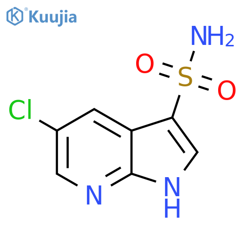 5-chloro-1H-pyrrolo[2,3-b]pyridine-3-sulfonamide structure