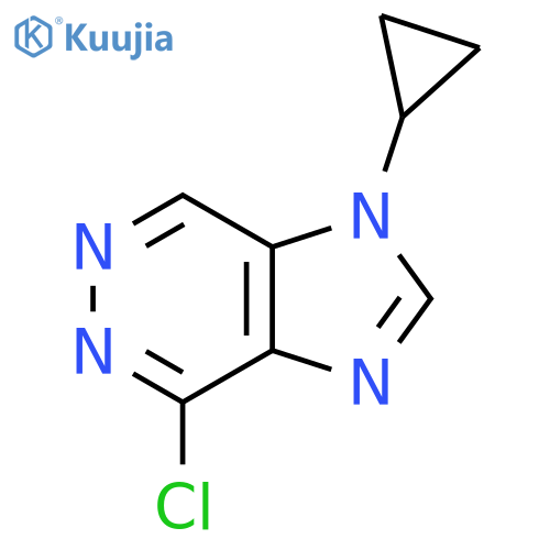 4-chloro-1-cyclopropyl-1H-imidazo4,5-dpyridazine structure