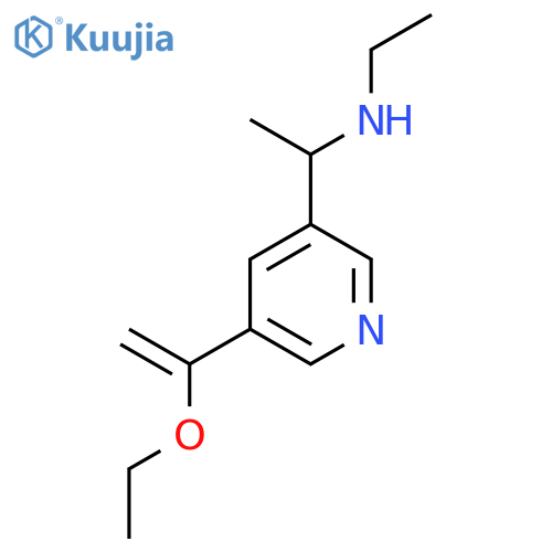 {1-[5-(1-Ethoxyethenyl)pyridin-3-yl]ethyl}(ethyl)amine structure