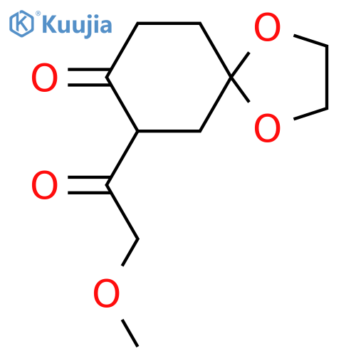 7-(2-methoxyacetyl)-1,4-dioxaspiro4.5decan-8-one structure