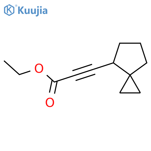 Ethyl 3-{spiro[2.4]heptan-4-yl}prop-2-ynoate structure