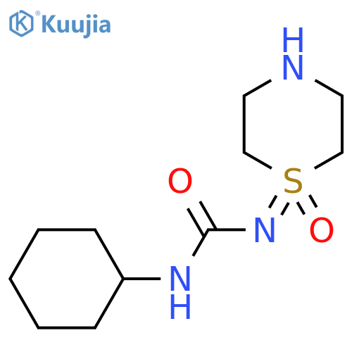 3-cyclohexyl-1-(1-oxo-1lambda6-thiomorpholin-1-ylidene)urea structure