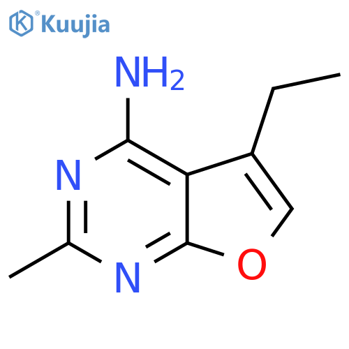 5-ethyl-2-methylfuro2,3-dpyrimidin-4-amine structure