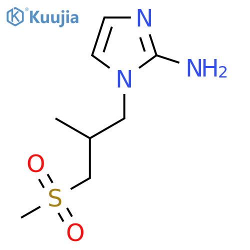 1-(3-methanesulfonyl-2-methylpropyl)-1H-imidazol-2-amine structure