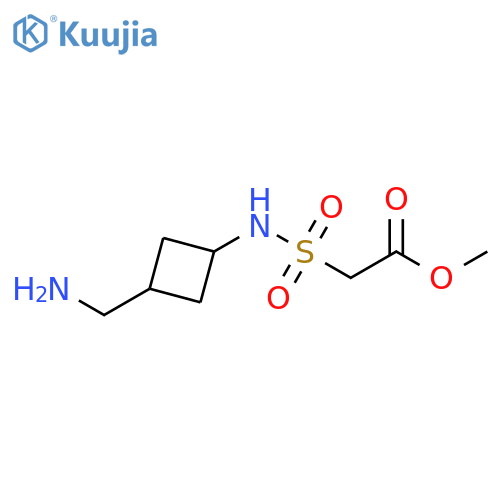 Acetic acid, 2-[[[3-(aminomethyl)cyclobutyl]amino]sulfonyl]-, methyl ester structure