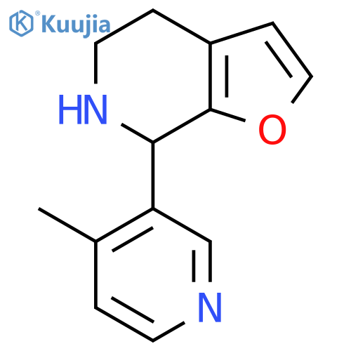 3-{4H,5H,6H,7H-furo2,3-cpyridin-7-yl}-4-methylpyridine structure