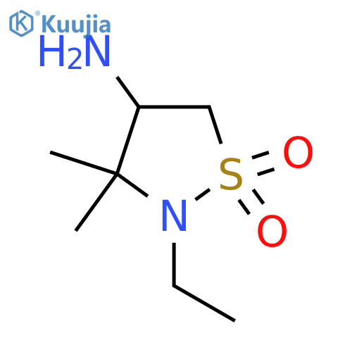 4-amino-2-ethyl-3,3-dimethyl-1lambda6,2-thiazolidine-1,1-dione structure