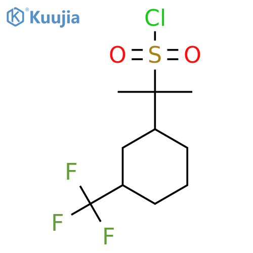2-3-(trifluoromethyl)cyclohexylpropane-2-sulfonyl chloride structure