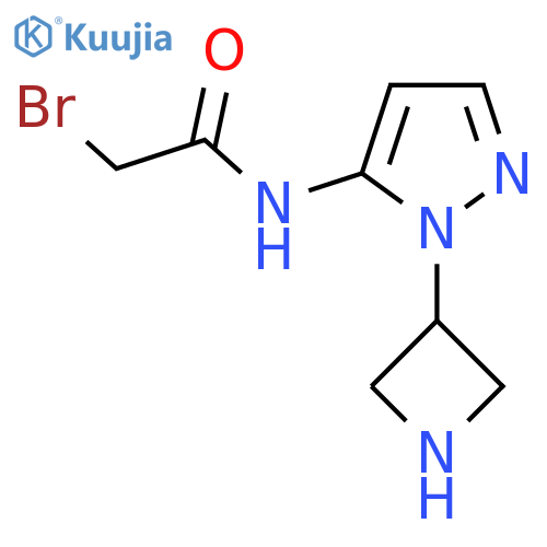 N-1-(azetidin-3-yl)-1H-pyrazol-5-yl-2-bromoacetamide structure
