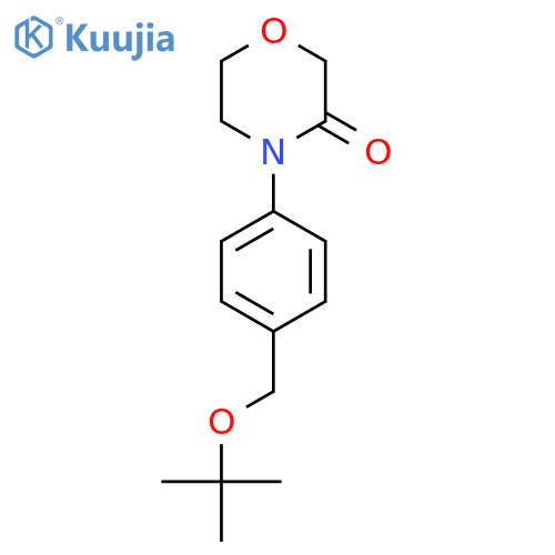 4-{4-(tert-butoxy)methylphenyl}morpholin-3-one structure
