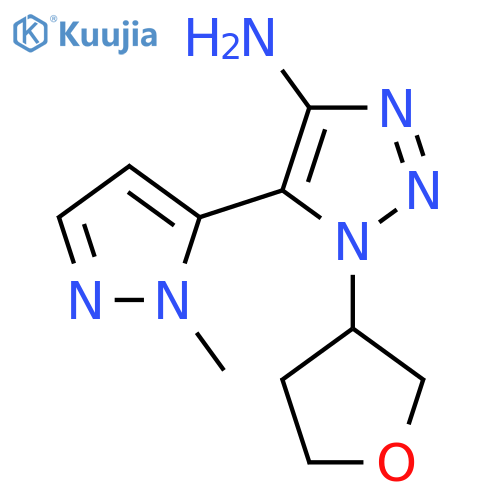5-(1-methyl-1H-pyrazol-5-yl)-1-(oxolan-3-yl)-1H-1,2,3-triazol-4-amine structure