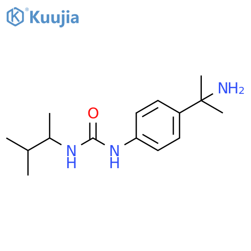 Urea, N-[4-(1-amino-1-methylethyl)phenyl]-N'-(1,2-dimethylpropyl)- structure