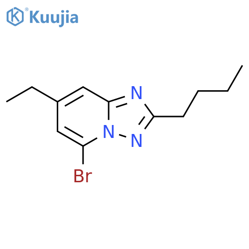 5-bromo-2-butyl-7-ethyl-1,2,4triazolo1,5-apyridine structure