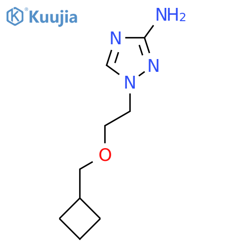 1-2-(cyclobutylmethoxy)ethyl-1H-1,2,4-triazol-3-amine structure