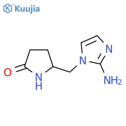 5-(2-amino-1H-imidazol-1-yl)methylpyrrolidin-2-one structure