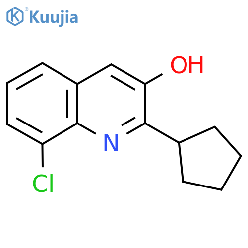 8-Chloro-2-cyclopentylquinolin-3-ol structure