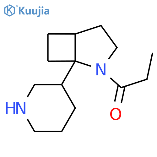 1-[1-(Piperidin-3-yl)-2-azabicyclo[3.2.0]heptan-2-yl]propan-1-one structure