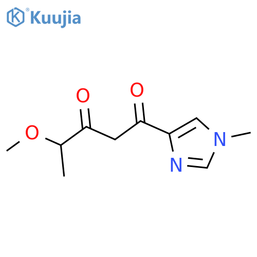 4-methoxy-1-(1-methyl-1H-imidazol-4-yl)pentane-1,3-dione structure
