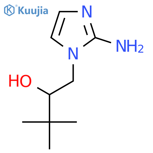 1-(2-amino-1H-imidazol-1-yl)-3,3-dimethylbutan-2-ol structure