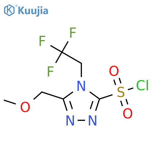 5-(Methoxymethyl)-4-(2,2,2-trifluoroethyl)-1,2,4-triazole-3-sulfonyl chloride structure