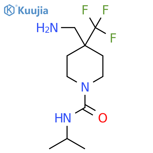 1-Piperidinecarboxamide, 4-(aminomethyl)-N-(1-methylethyl)-4-(trifluoromethyl)- structure