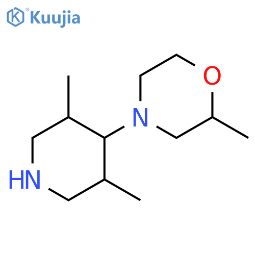Morpholine, 4-(3,5-dimethyl-4-piperidinyl)-2-methyl- structure