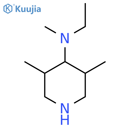 N-ethyl-N,3,5-trimethylpiperidin-4-amine structure