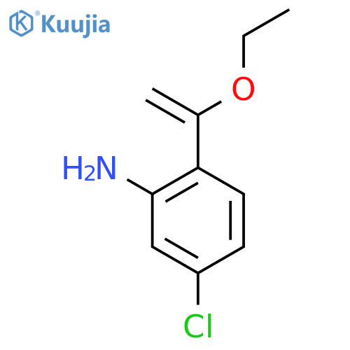 5-Chloro-2-(1-ethoxyethenyl)aniline structure