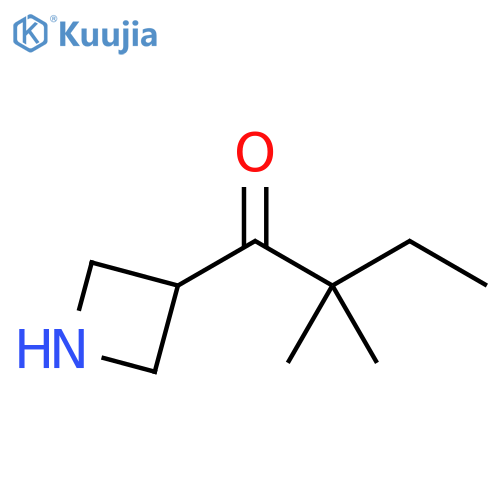 1-Butanone, 1-(3-azetidinyl)-2,2-dimethyl- structure