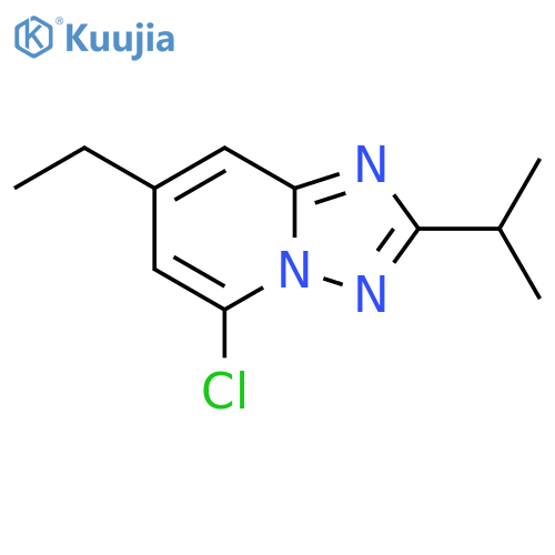 5-chloro-7-ethyl-2-(propan-2-yl)-1,2,4triazolo1,5-apyridine structure