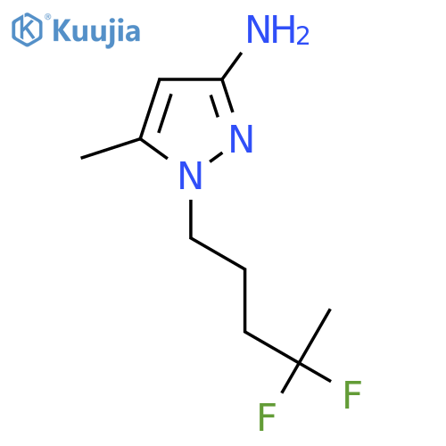 1-(4,4-difluoropentyl)-5-methyl-1H-pyrazol-3-amine structure