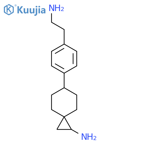 6-[4-(2-Aminoethyl)phenyl]spiro[2.5]octan-1-amine structure