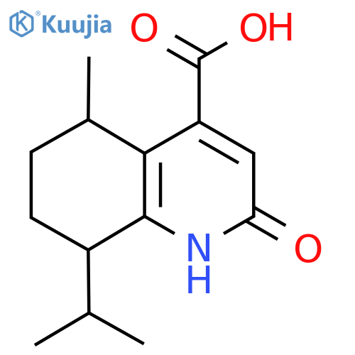 2-hydroxy-5-methyl-8-(propan-2-yl)-5,6,7,8-tetrahydroquinoline-4-carboxylic acid structure