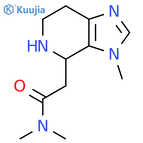 N,N-dimethyl-2-{3-methyl-3H,4H,5H,6H,7H-imidazo4,5-cpyridin-4-yl}acetamide structure
