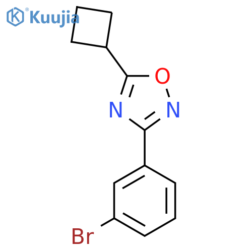 3-(3-Bromophenyl)-5-cyclobutyl-1,2,4-oxadiazole structure