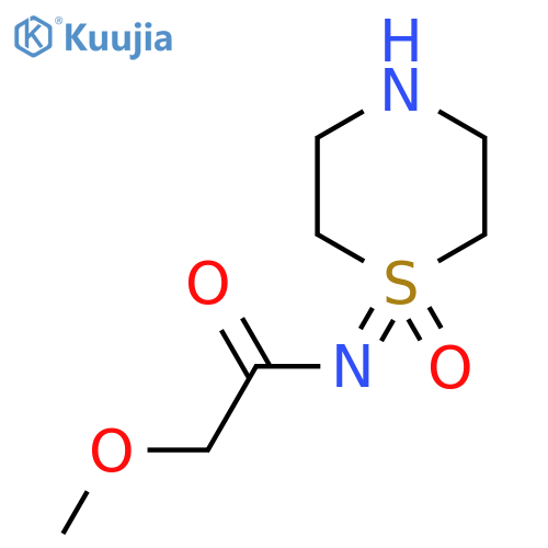 2-methoxy-N-(1-oxo-1lambda6-thiomorpholin-1-ylidene)acetamide structure