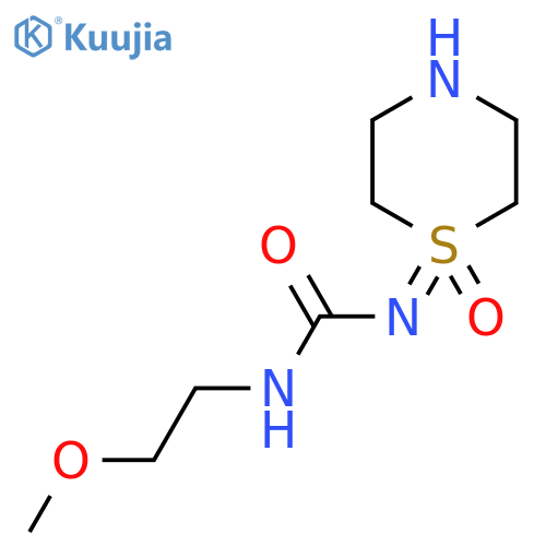3-(2-methoxyethyl)-1-(1-oxo-1lambda6-thiomorpholin-1-ylidene)urea structure