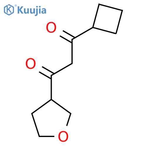 1-cyclobutyl-3-(oxolan-3-yl)propane-1,3-dione structure
