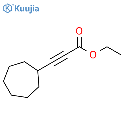 2-Propynoic acid, 3-cycloheptyl-, ethyl ester structure