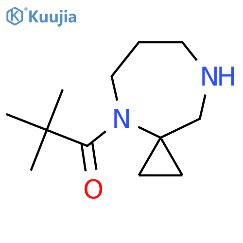 1-{4,8-diazaspiro2.6nonan-4-yl}-2,2-dimethylpropan-1-one structure