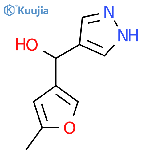 (5-methylfuran-3-yl)(1H-pyrazol-4-yl)methanol structure