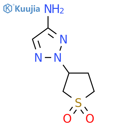 3-(4-amino-2H-1,2,3-triazol-2-yl)-1lambda6-thiolane-1,1-dione structure