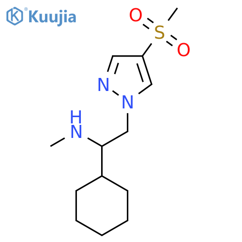 1-cyclohexyl-2-(4-methanesulfonyl-1H-pyrazol-1-yl)ethyl(methyl)amine structure