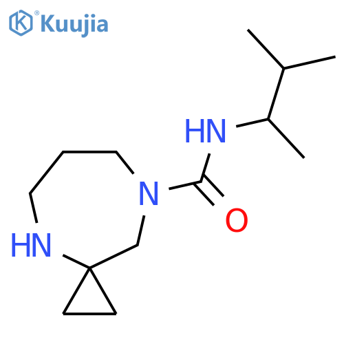N-(3-methylbutan-2-yl)-4,8-diazaspiro2.6nonane-8-carboxamide structure