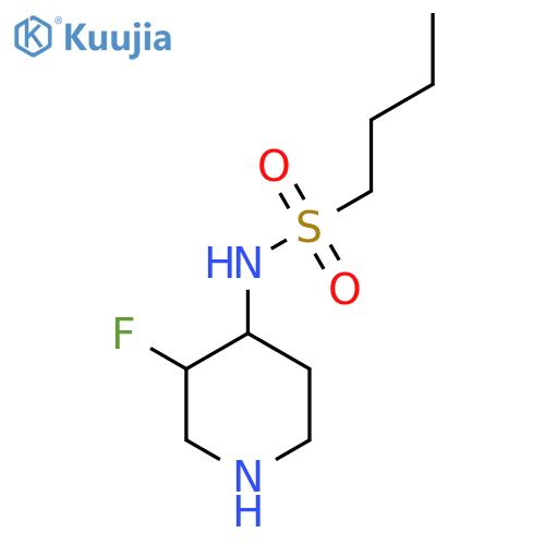 1-Butanesulfonamide, N-(3-fluoro-4-piperidinyl)- structure