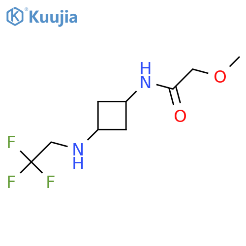 2-methoxy-N-[3-(2,2,2-trifluoroethylamino)cyclobutyl]acetamide structure